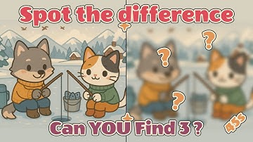 Can You Find The 3 Differences in 45 Seconds ? 😺 7 Cozy Puzzles with Cute Animals