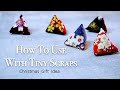 Christmas Gift Idea / How To Use With Tiny Scraps 【Hand Stitch】#HandyMum