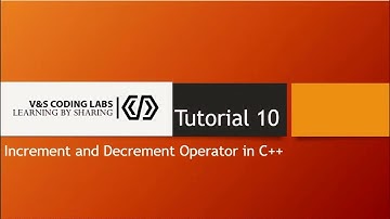 Increment and Decrement operator in C++ program | Visual Studio | Beginners| Tutorial 10 | Malayalam