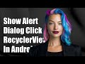 How to Show AlertDialog on RecyclerView Item Click in Android