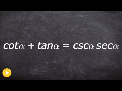 Verifying a trigonometric