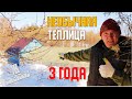Что случилось с НЕОБЫЧНОЙ ТЕПЛИЦЕЙ  из стоек для гипсокартона  спустя ТРИ года.  ЖКВ Саморучка