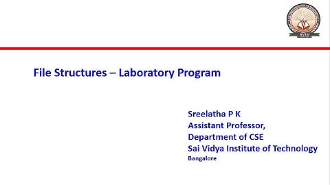 File Structures Lab program2  fixed length record
