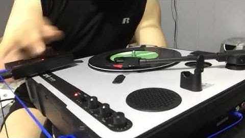 Portable turntable modification run through