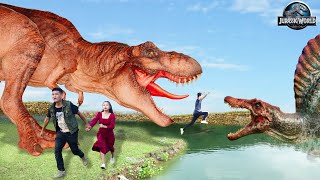 The SCARIEST Dinosaurs Attack | Trex Chase| Jurassic Park Fan Made Movie 2023 | Dinosaur | Ms.Sandy