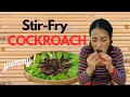 Stirfry cockroach  cook and eat  jin su mukbang