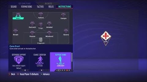 REVIEW FIFA 21 Custom Tactics - Recreate 4-3-3  Fiorentina + Instructions - Replicate real system
