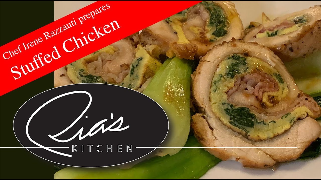 Chicken Ripiena Stuffed Chicken (Pollo Ripieno) and Bok Choy - YouTube