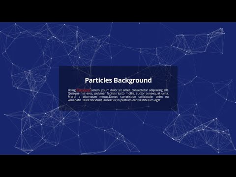 particles background using