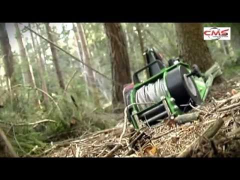 Treuil portable forest winch à câble avec enroulage automatique
