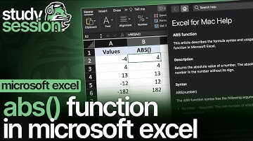 Excel ABS() Function Tutorial: How to Use ABS Function in Excel