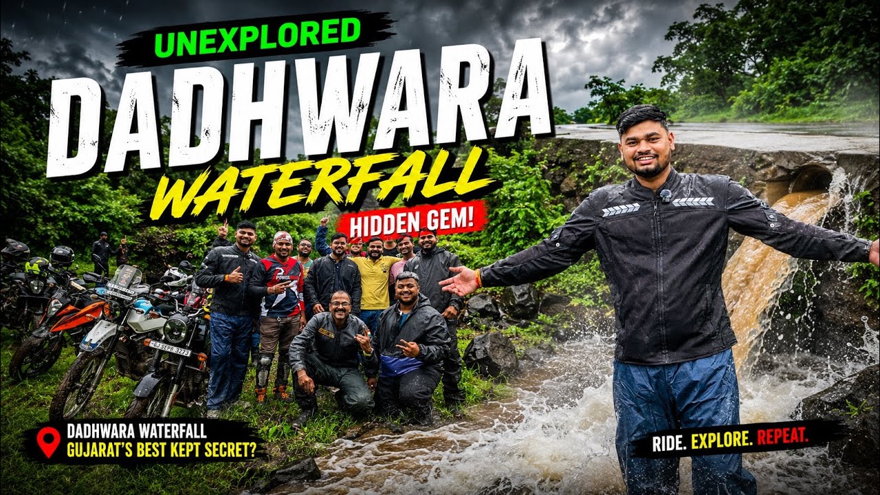We Found Gujarat’s HIDDEN WATERFALL! 😱 | Dadhwara Waterfall || #explore #vlog 