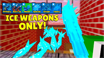 ❄️Using ONLY Ice Weapons Loadout in Pixel Gun 3D❄️