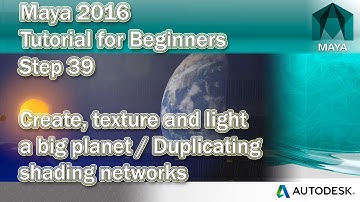 #39 How to duplicate a shading network / texture / material in Maya 2016