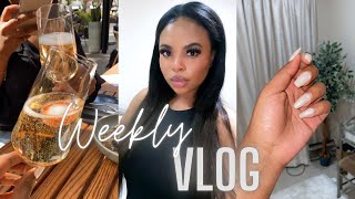 WEEKLY VLOG | CHAMPAGNE DATES, MICROBLADING &amp; NEW NAILS