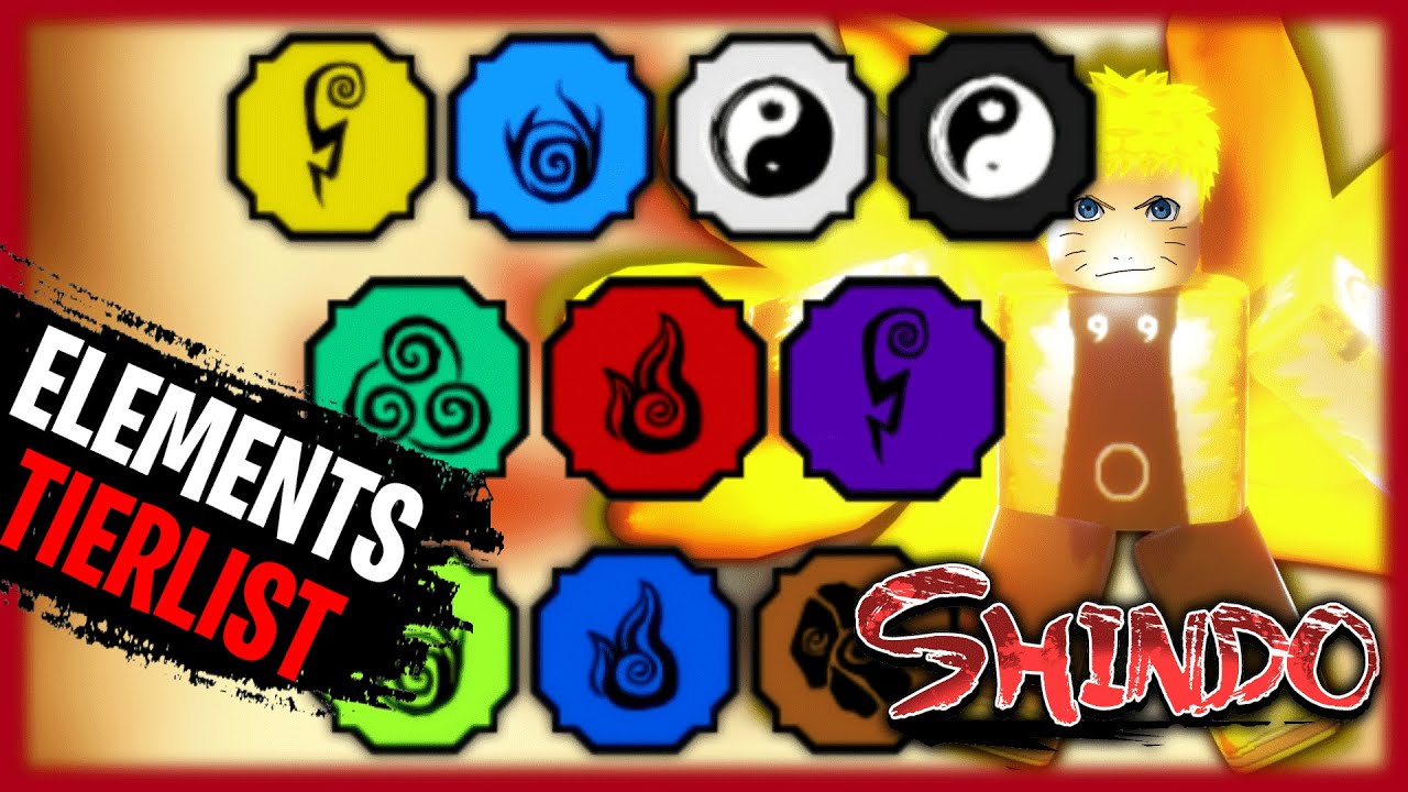 Shindo Life Best Elements Tier List - Roblox - Pro Game Guides