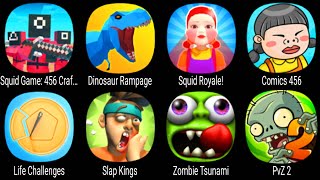 Squid Game 456 Craft Survival,Dinosaur Rampage,Squid Royale,Comics 456, Life Challenges,Slap Kings screenshot 2