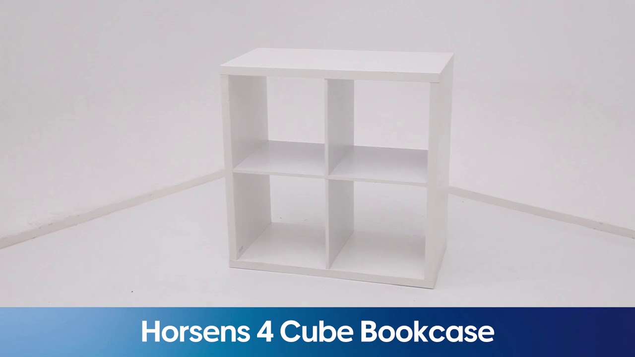 How To Assemble The Horsens 4 Cube Bookshelf Youtube