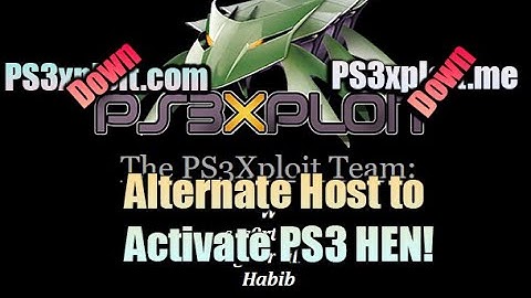 PS3 Xploit | Using alternate Host to Activate Hen