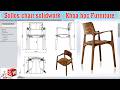 Solidwork/Design sollos chair, học vẽ đồ gỗ bằng solidworks, vẽ ghế khó, cong lượn bằng solidworks.