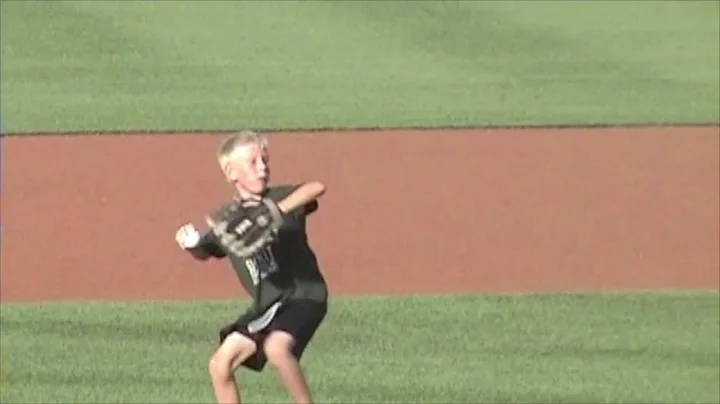 Gordy Carlson and Grandson Chase First Pitch Fifth...