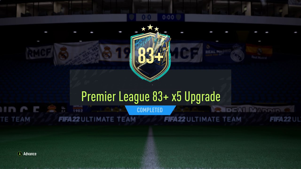 PREMIER LEAGUE 83+x5 UPGRADE PACK OPENED!! FIFA 22 Ultimate Team