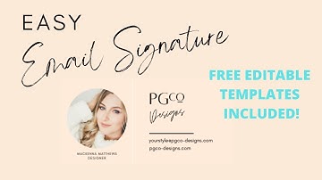 How to Create a Clickable html Email Signature - Easy Beginner Design - Free Template Included!