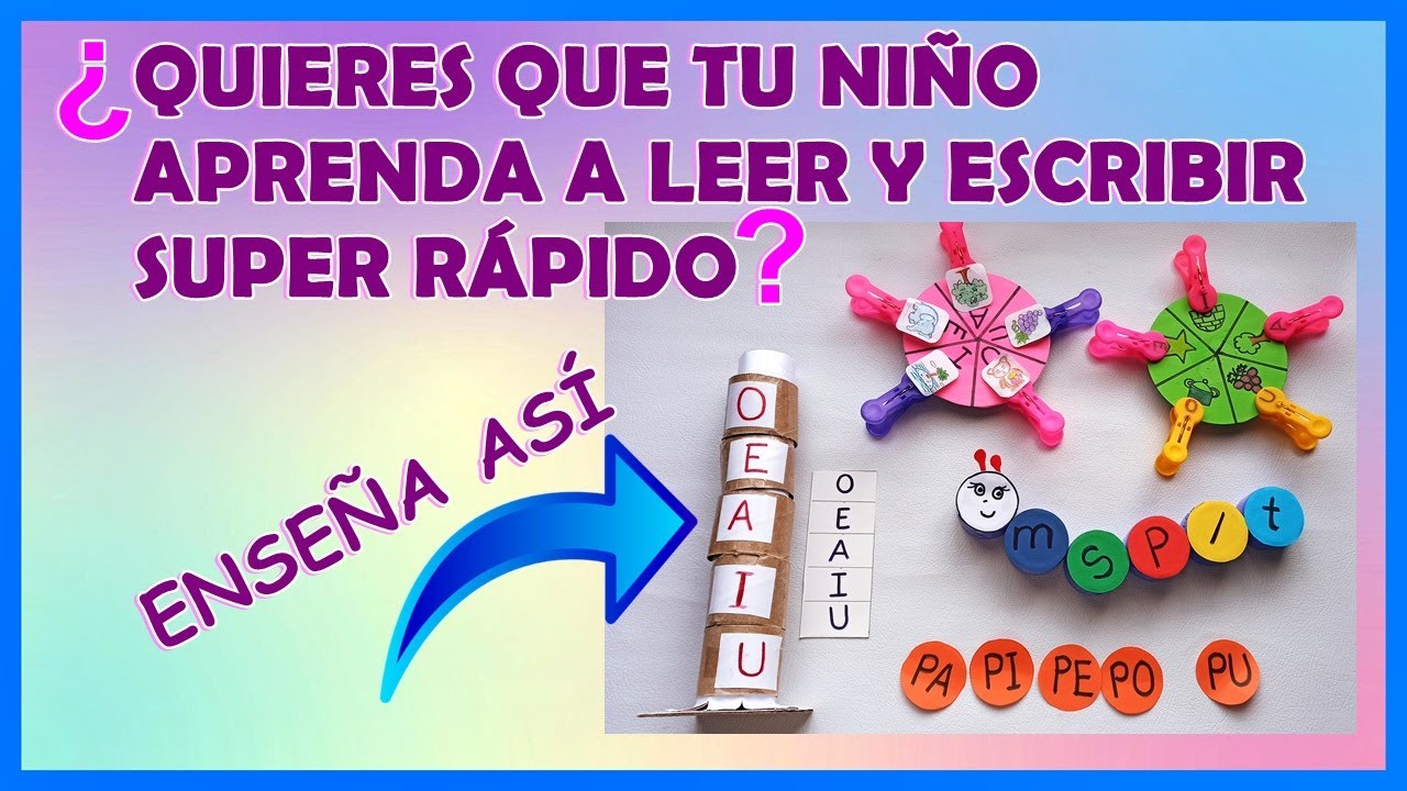 Retirado Marte Generosidad 🆎🔠*COMO HACER PARA QUE TU HIJO APRENDA A LEER Y ESCRIBIR RÁPIDO/método  fácil👌 - YouTube