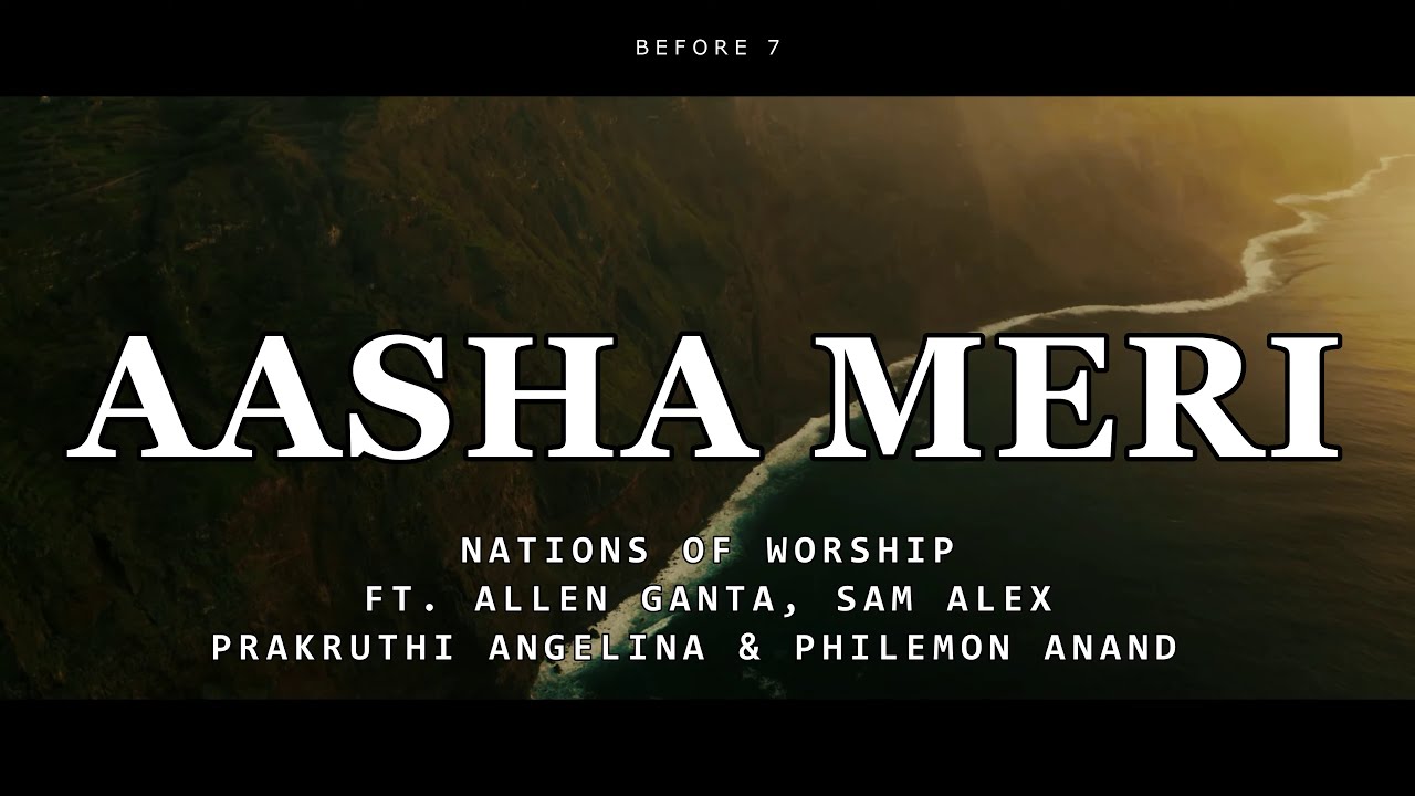 Aasha Meri   Unofficial lyric video  Latest Hindi Christian Song 2021