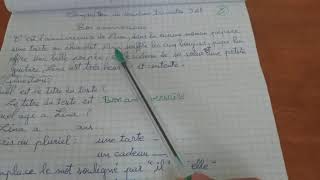 حل اختبار  في مادة اللغة الفرنسية السنة الثالثة ابتدائي الفصل الثاني نموذج رقم 02
