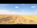 Driving on the steppe in Kalmykia 4K UHD