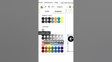 How to add Gradient Text in Google Slides