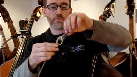 Upton Bass Gut String "Loop Making" Demonstration