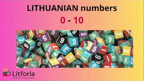 LITHUANIAN NUMBERS from 0 to 10 / Pay attention to your accentuation!