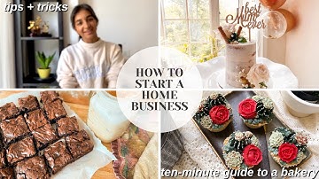 HOW TO START A HOME BUSINESS | how I started a baking business at 14 | tips + tricks