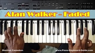 Alan Walker Faded Easy Piano Tutorial