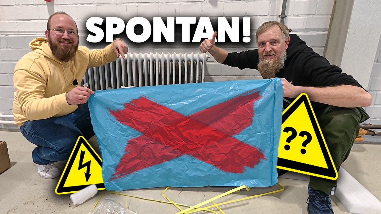 SPONTAN umgeplant! 😳Das wird unser neues Gefährt in der Halle...