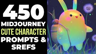 450 Midjourney ai art prompts & sref codes for Cute Characters (Prompts & srefs in description)