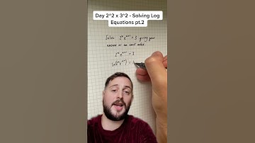 Dag 36: Logaritmische vergelijkingen oplossen, deel 2 • 100 dagen wiskunde op A-niveau 🧮