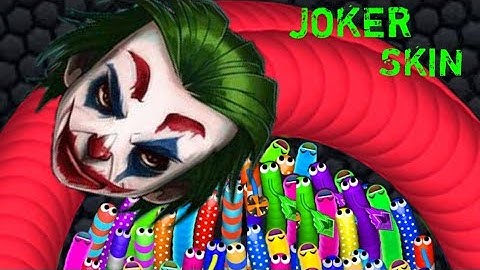 Slither.io - JOKER Skin Epic GamePlay - LEGENDARY SKIN - WORLD RECORD Unlimited Length (Code Update)