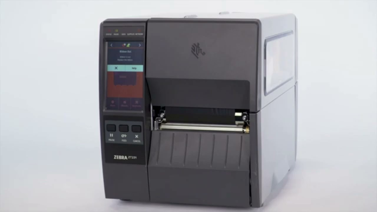 Zebra ZT231 how to clear ribbon errors. - YouTube