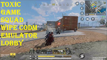 Call of Duty Mobile | Toxic Game Squad wipe  Battle Royale | Emulator Lobby | CoDm