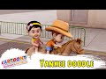 Yankee doodle went to town  childrens nursery rhymes  kids songs  cartoony  ariding on a pony