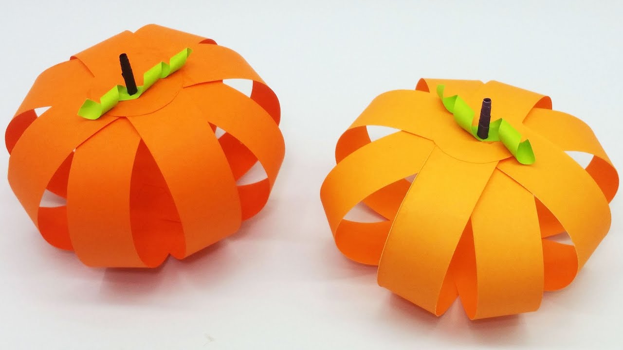 Halloween Paper Craft | How To Make Paper Pumpkin | Halloween ...