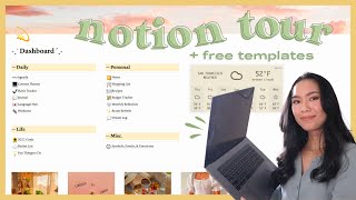 how i stay organized 💻 notion tour + free template!