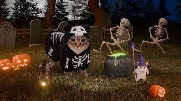 OIIA CAT x Spooky Scary Skeletons