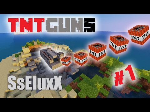 رشاش تي ان تي خورافي في ماين كرافت !! | Minecraft TNT Guns