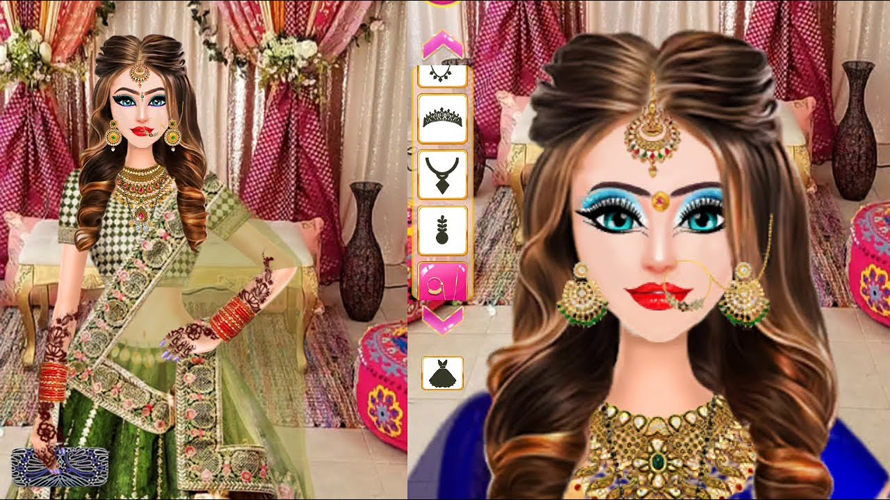 Desi Indian Wedding Makeup & Dress Up Fashion Game - YouTube