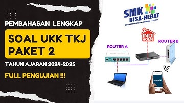 Pembahasan Soal UKK TKJ Paket 2 Tahun 2025 - 2 Router Dynamic Routing ospf Mikrotik R8941-2nD RB750