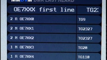 Nextion 2.4" Screen Layout: DMR Last Heard Dashboard